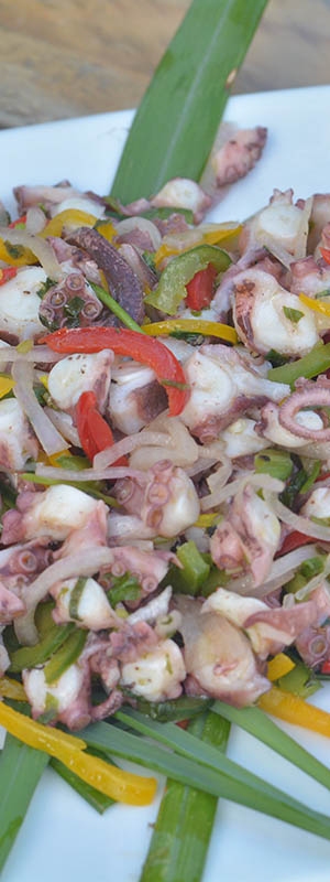 Nativ Lodge Restaurant Starter - Fresh octopus salad