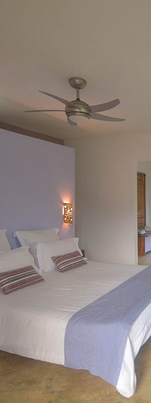 Nativ Lodge Mauritius - Bedroom with double bed